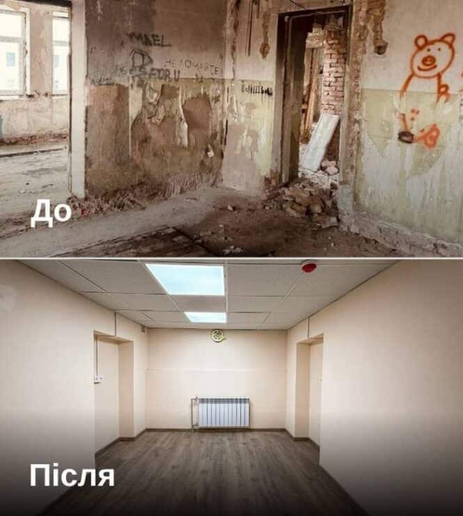 В Черкасах закинутий дитячий садок перетворили на прихисток для ВПО